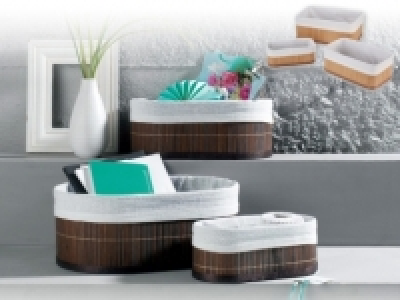 LIVARNO LIVING® Bamboo Storage Boxes