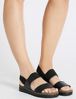 Marks and Spencer  Leather Elastic Two Band Sandals