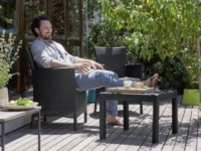 ALLIBERT® Wicker Balcony Lounge Set