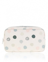 Marks and Spencer  Large Spotted Cosmetic Bag