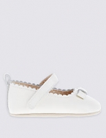 Marks and Spencer  Kids Leather Riptape Cross Bar Shoes