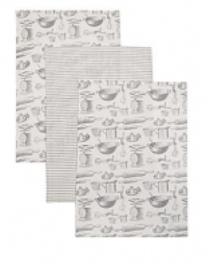 Set of 3 Bake Print Tea Towel 13.00 €