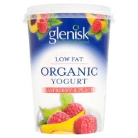 SuperValu  Glenisk Organic Peach & Raspberry Low Fat Yogurt