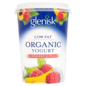 Glenisk Organic Peach & Raspberry Low Fat Yogurt 1.25 €