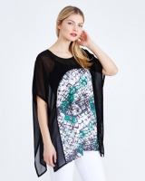 Dunnes Stores  Gallery Chiffon Centre Print Top
