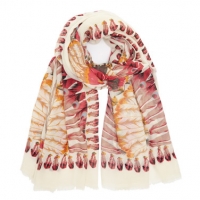 Dunnes Stores  Feather Placement Print Scarf