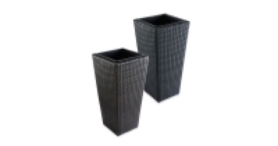 Aldi  Rattan Effect Connical Planter