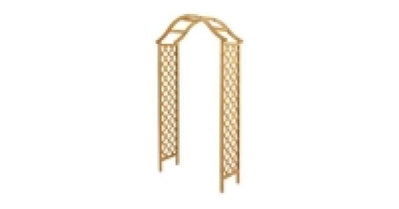 Aldi  Gardenline Wooden Garden Arch Brown