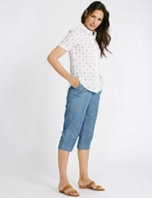 Mid Rise Straight Leg Cropped Jeans 24.00 €