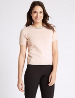 Marks and Spencer  Contrasting Edge Round Neck Jumper
