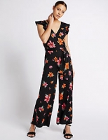 Marks and Spencer  Floral Print Jumpsuit with Belt