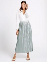 Marks and Spencer  Plisse Pleated Maxi Skirt