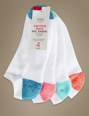 4 Pair Pack Cotton Rich Trainer Liner Socks 11.00 €