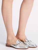 Marks and Spencer  Block Heel Trimmed Mule Shoes