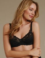 Marks and Spencer  Floral Jacquard Lace Underwired Full Cup Bra A-DD