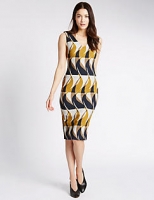 Marks and Spencer  Printed Sleeveless Bodycon Dress