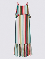 Marks and Spencer  PETITE Striped Maxi Slip Dress