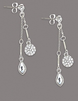 Marks and Spencer  Double Drop Earrings MADE WITH SWAROVSKI® ELEMENTS