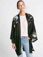 Marks and Spencer  Sleeved & Embroidered Kimono Wrap