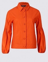 Marks and Spencer  Pure Cotton Poplin Shacket Shirt