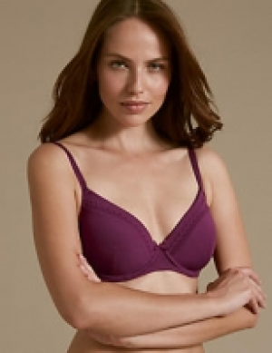 2 Pack Cotton Rich Padded Underwired Full Cup T-Shirt Bras A 24.00 €