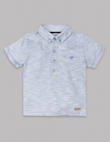 Marks and Spencer  Pure Cotton Short Sleeve Polo Shirt