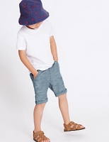 Marks and Spencer  Pure Cotton Textured Woven Shorts (3 Months - 5 Years)
