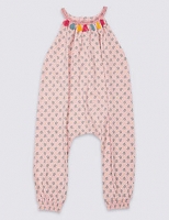 Marks and Spencer  Pure Cotton Tassel Jumpsuit (3 Months - 5 Years)