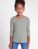 Marks and Spencer  Pure Cotton Long Sleeve T-Shirt with StayNEW (3 Months - 5 Y