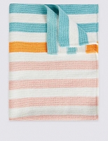 Marks and Spencer  Bright Stripe Knitted Blanket
