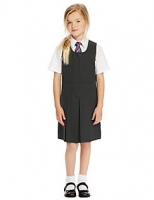 Marks and Spencer  Girls Traditional Pinafore with Permanent Pleats with Tripl