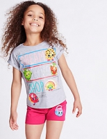 Marks and Spencer  Cotton Rich Shopkins Short Pyjamas (3-10 Years)