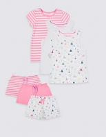 Marks and Spencer  3 Pack Short Pyjamas (9 Months - 8 Years)