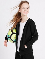 Marks and Spencer  Girls Cotton Rich Hooded Sweatshirt with StayNEW & Active S