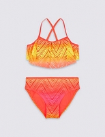 Marks and Spencer  2 Piece Dip Dye Lace Bikini with Lycra® Xtra Life (5-14 Year