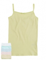 Marks and Spencer  5 Pack Cotton Rich Assorted Camisole Vests (18 Months - 16 Y