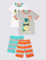 Marks and Spencer  2 Pack Short Pyjamas (9 Months - 8 Years)