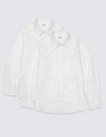 Marks and Spencer  2 Pack Boys Cotton Blend Shirts