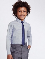 Marks and Spencer  Textured Shirt with Tie (3-14 Years)