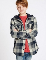 Marks and Spencer  Pure Cotton Hooded Shirt (3-14 Years)