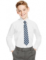 Marks and Spencer  2 Pack Boys Ultimate Non-Iron Long Sleeve Shirts with Stain