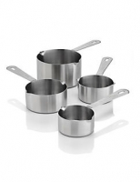 Marks and Spencer  4 Stainless Steel Measuring Cups