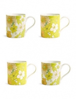 Marks and Spencer  Set of 4 Floral Mugs