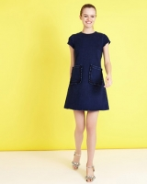Savida Flounce Denim Dress