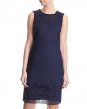 Lace Front Linen Dress