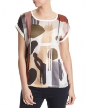 Short-Sleeved Print Top