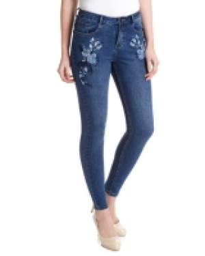 Embroidered Skinny Jeans