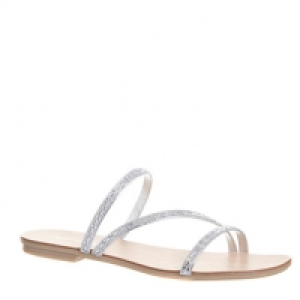 Diamante Flat Strap Sandal