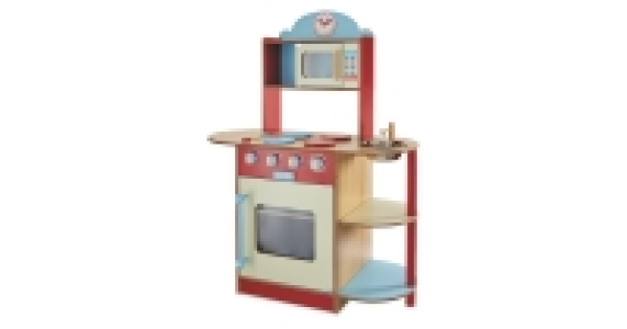 Large Red Wooden Kitchen