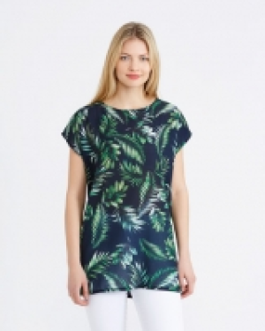 Gallery Leaf Print Top